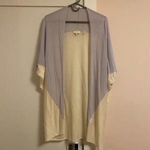 Ted Baker Cynthie Cardigan Oversized Wool Blend Lavender Cream Size S